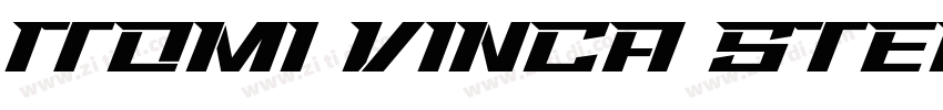 ITOMI VINCA STENCIL字体转换